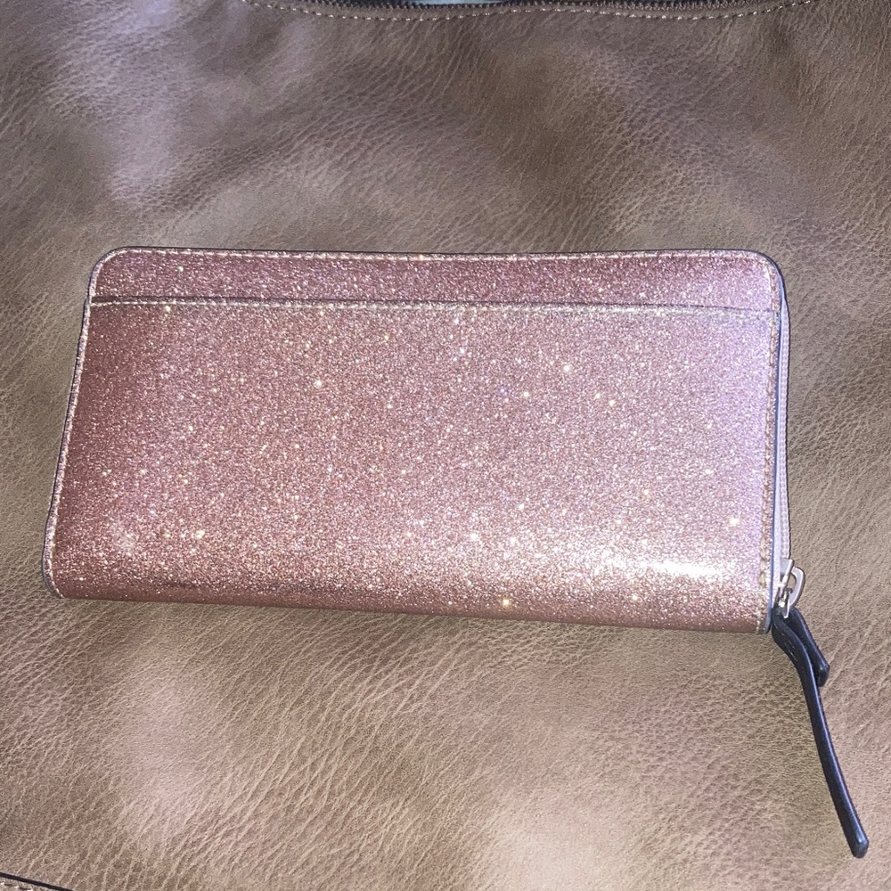 Kate spade Sparkling Pink Glitter Wallet - Picture 2 of 5
